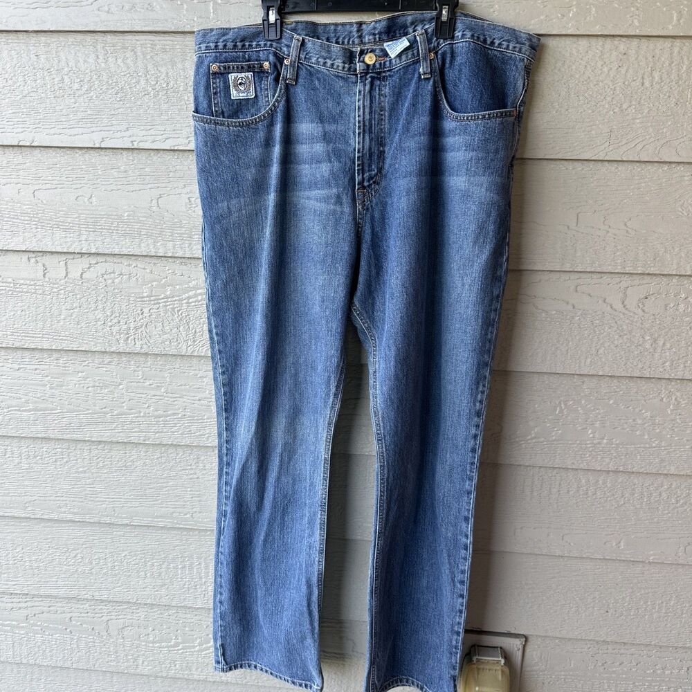 Cinch Mens 42x34 White Label Relaxed Fit Stone Wash Jeans MB92834 Rodeo Cowboy